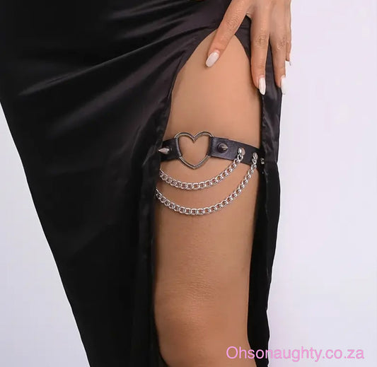 Elastic Lace Sexy Heart Leg Garter For Women Oh So Naughty