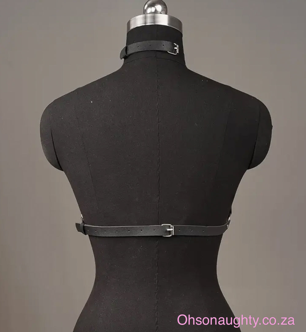 Gothic Punk Faux Leather Body Harness Oh So Naughty