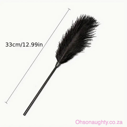 PVC Stick with Black Feather Oh So Naughty