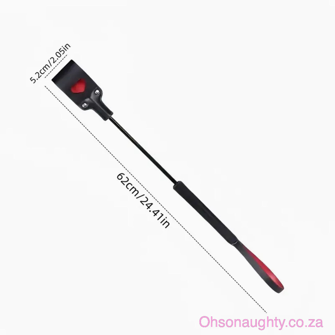 Premium Faux Leather Whip with heart design Oh So Naughty