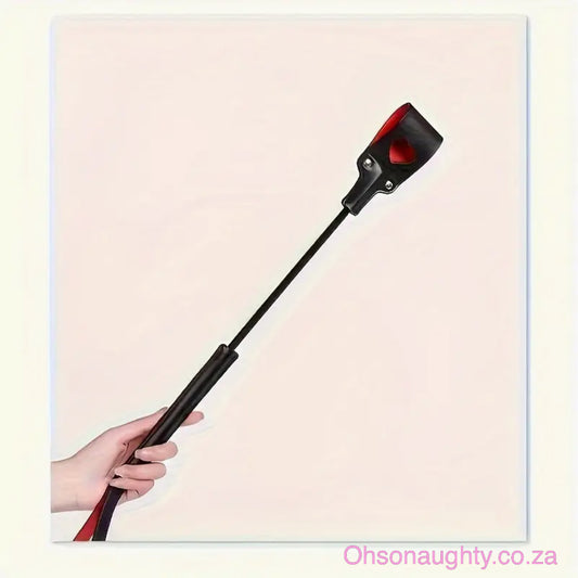 Premium Faux Leather Whip with heart design Oh So Naughty