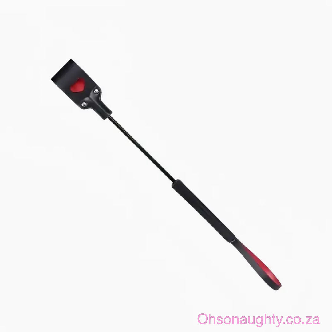 Premium Faux Leather Whip with heart design Oh So Naughty