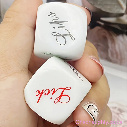 2-Pack 25mm Acrylic Couple'S Game Dice Oh So Naughty