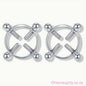 Set Of 2 Adjustable Pressure Nipple Clamps Silver Oh So Naughty
