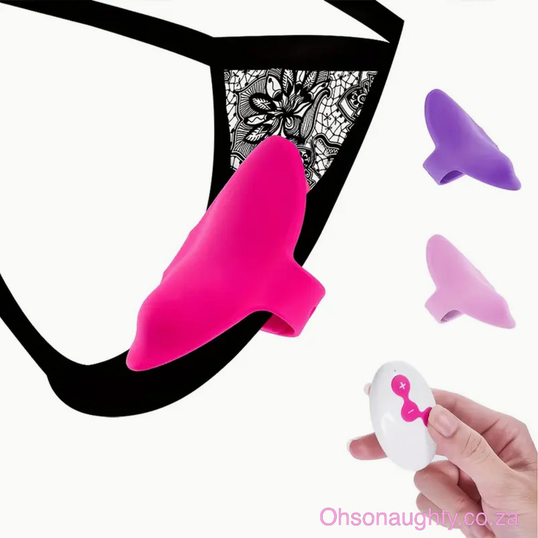 Adjustable Wearable Underwear G Spot Clitoris Stimulator Rose Red Oh So Naughty