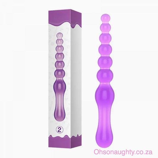 Jelly Silicone Anal Plug Beads Oh So Naughty