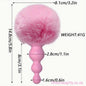 Rabbit Tail Fur Ball Pink Oh So Naughty