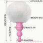 Rabbit Tail Fur Ball White Oh So Naughty