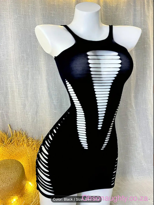 Sexy Hollow Out Bodycon Dress Oh So Naughty