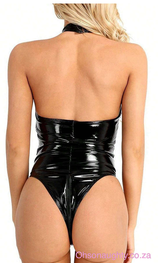 Sexy Lingerie Wet Boudoir Leather Teddy Tights Alluring Lingerie Oh So Naughty