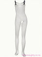 Sexy Mesh One-Piece Fishnet Lingerie Black Oh So Naughty