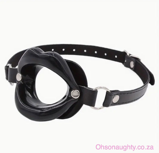 Leather Bondage Lips Ring Oh So Naughty