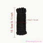 5m Soft Touch Bondage Rope - Fetish BLACK Yannova