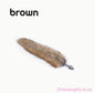 Fluffy Fox Tail - Metal Anal Plug Brown Oh So Naughty