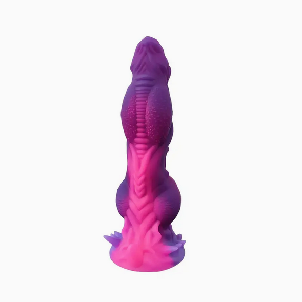 Pink and purple Fantasy Dildo - 23cm
