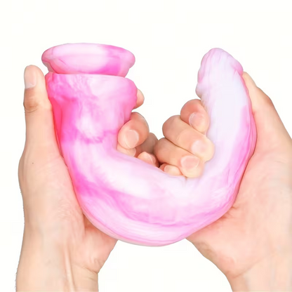 Pink and white Monster Dildo Oh So Naughty