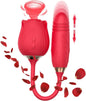 Rose Toy Clitoral Vibrator & G-Spot Thrusting Dildo Set – Silicone S-HANDE