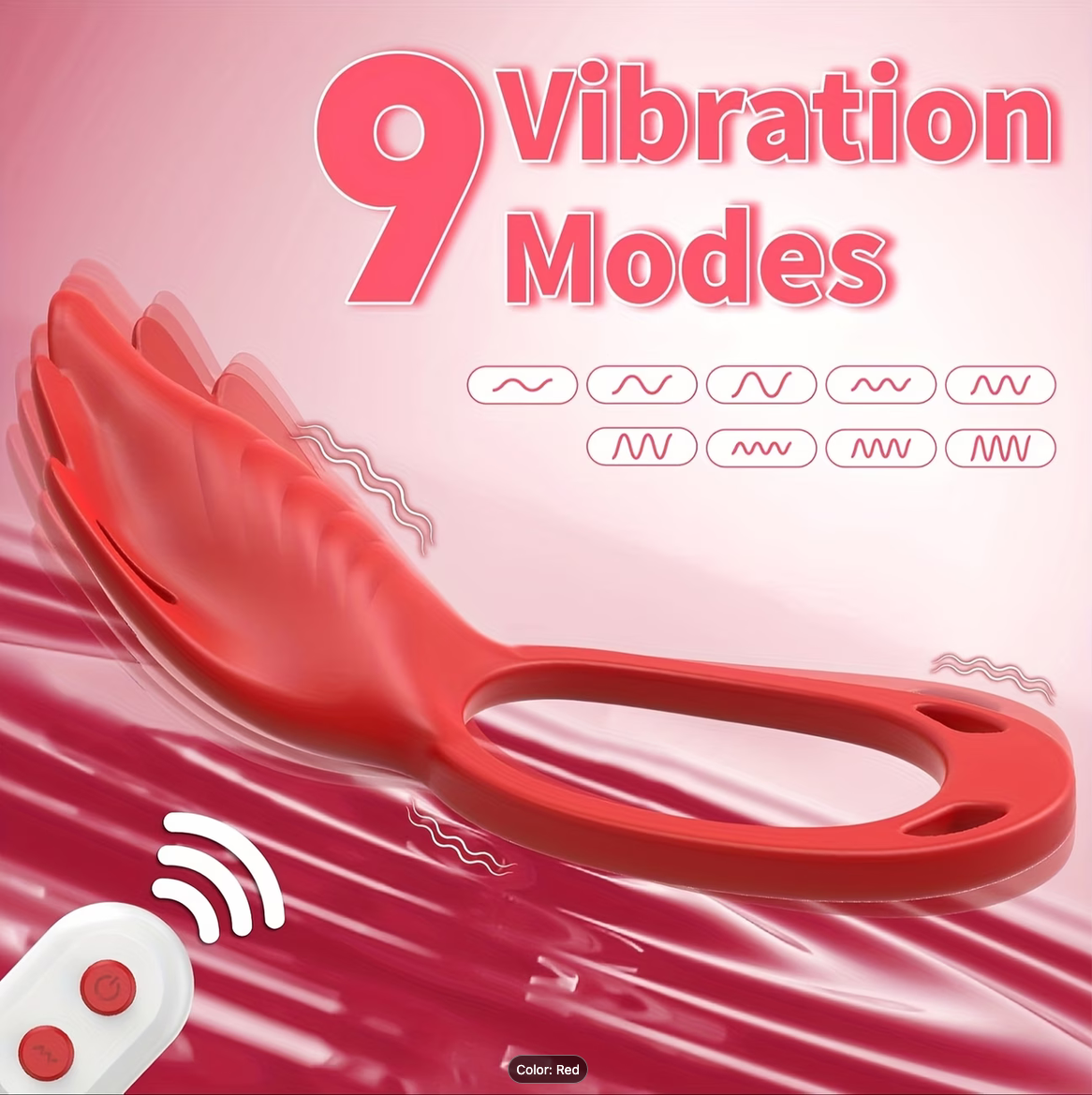Rose Red Wearable Vibrator for female with Remote/APP Feature S-HANDE