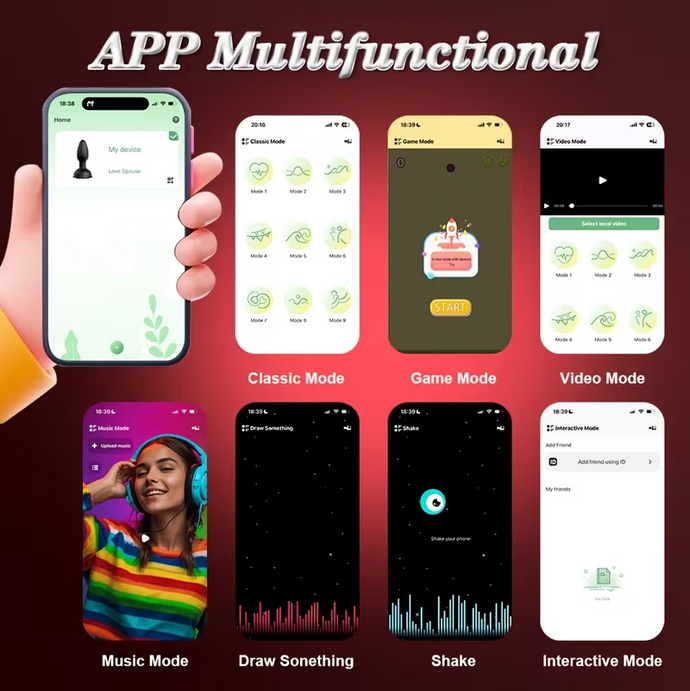 Rose Wireless 360° Rotating, Vibrating and light up Butt plug - Oh So Naughty