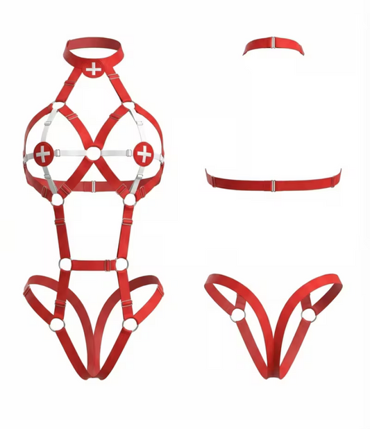 Sexy Adjustable Nurse Costume - Oh So Naughty