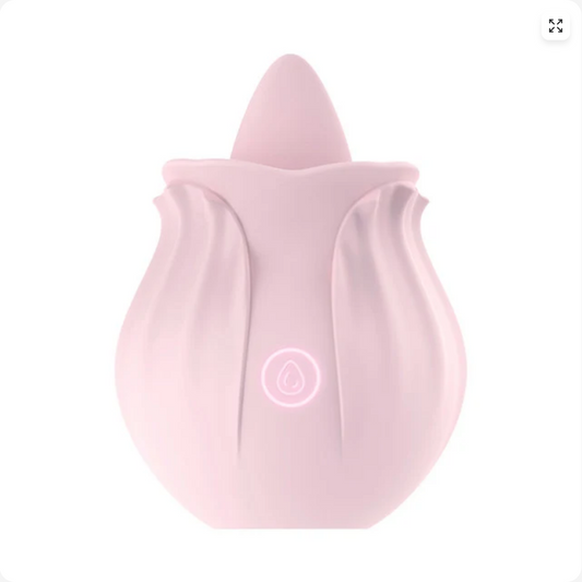 Rose-Style Licking and Suction Vibrator – Multi-Function Sonic Stimulator - Oh So Naughty