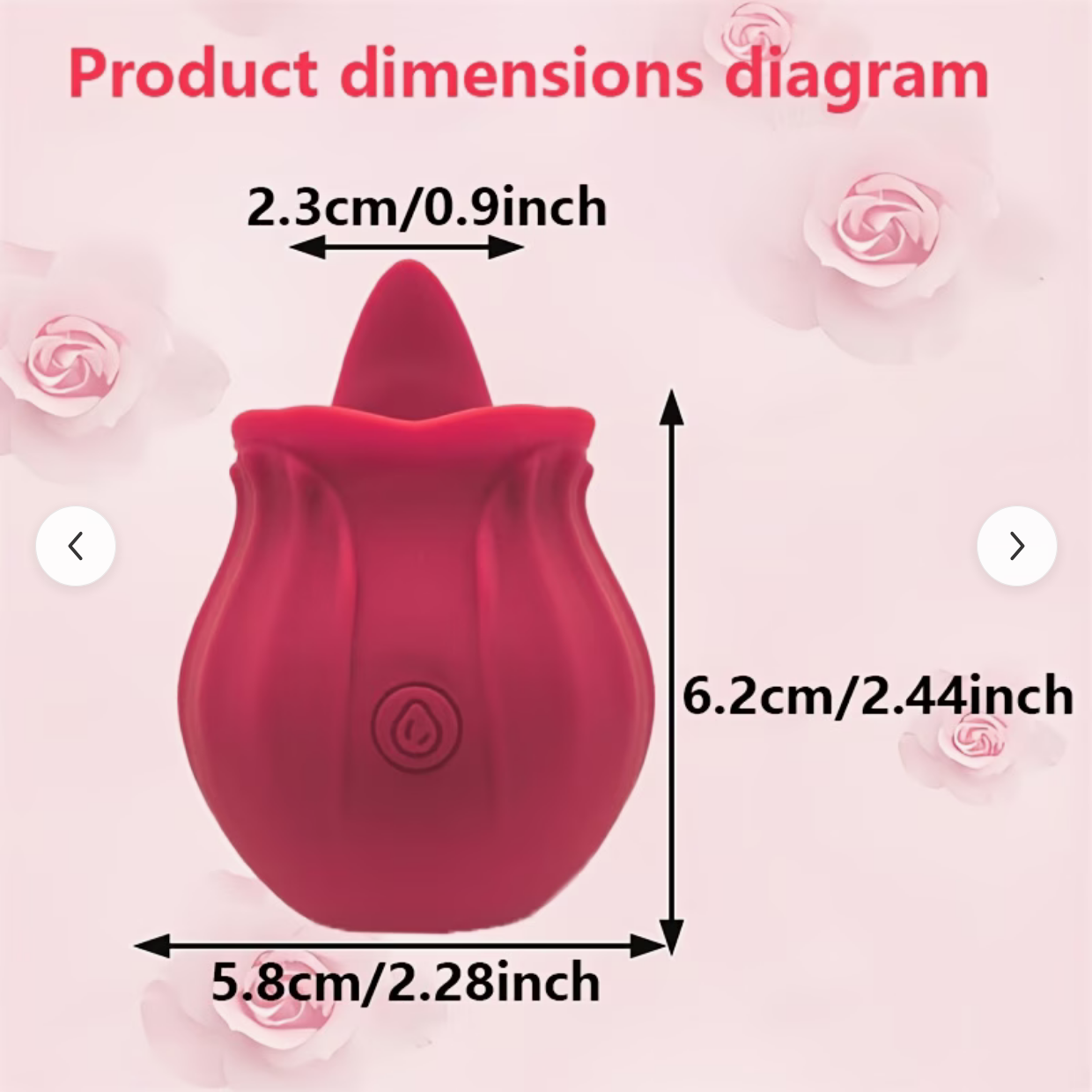 Rose-Style Licking and Suction Vibrator – Multi-Function Sonic Stimulator