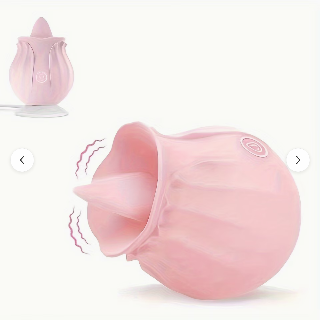 Rose-Style Licking and Suction Vibrator – Multi-Function Sonic Stimulator