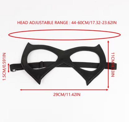 Half-Face Cat Eye Mask - PU Leather Oh So Naughty