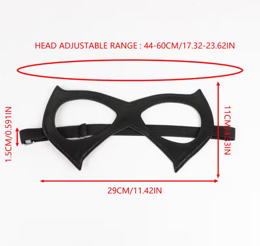 Half-Face Cat Eye Mask - PU Leather - Oh So Naughty