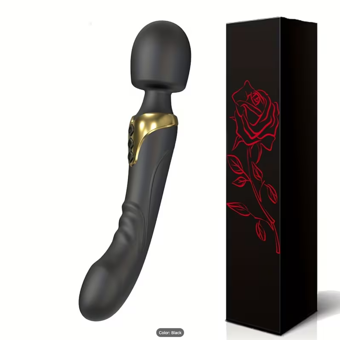 Dual Wand Vibrator Black Oh So Naughty