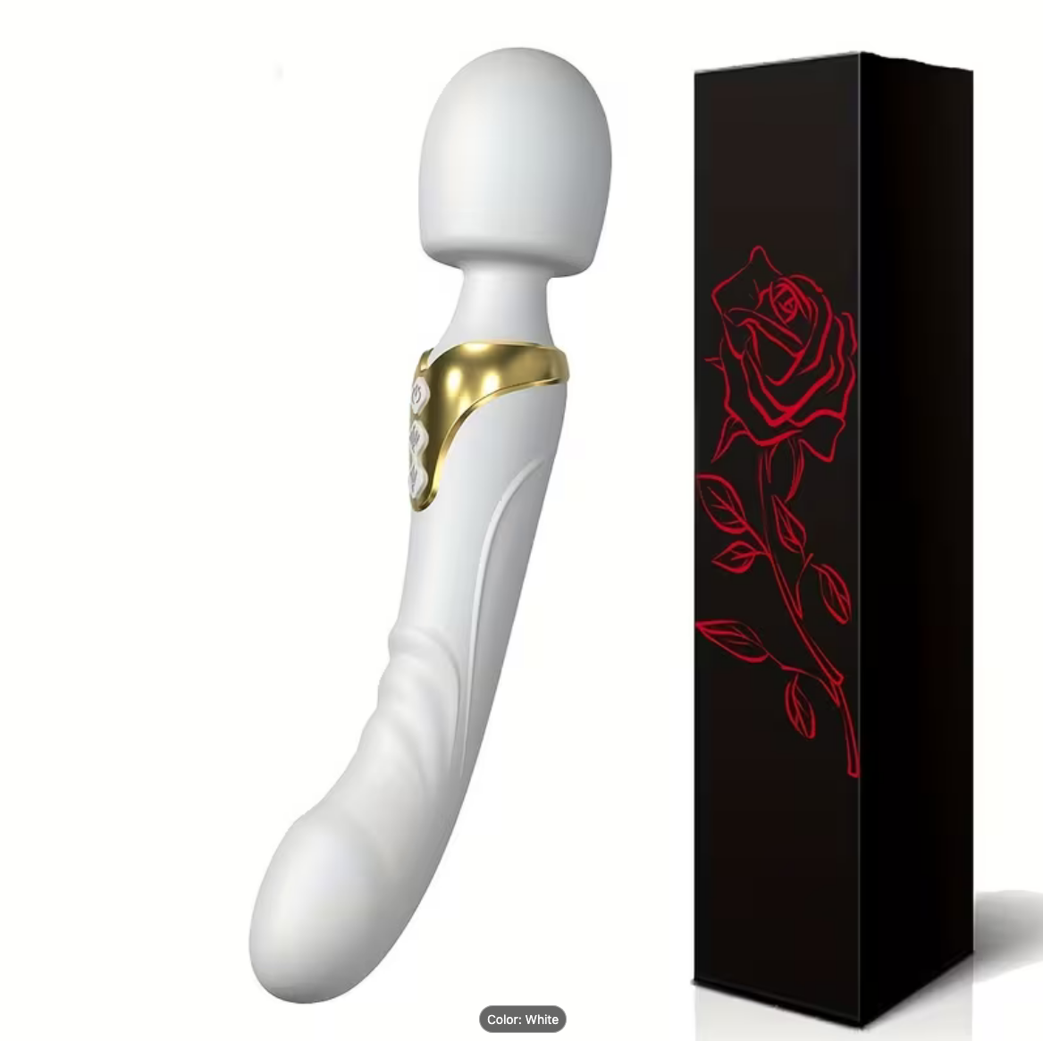 Dual Wand Vibrator White Oh So Naughty