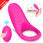 Waterproof Vibrating Ring for males – 9 Modes (Rose Red) made for couples S-HANDE